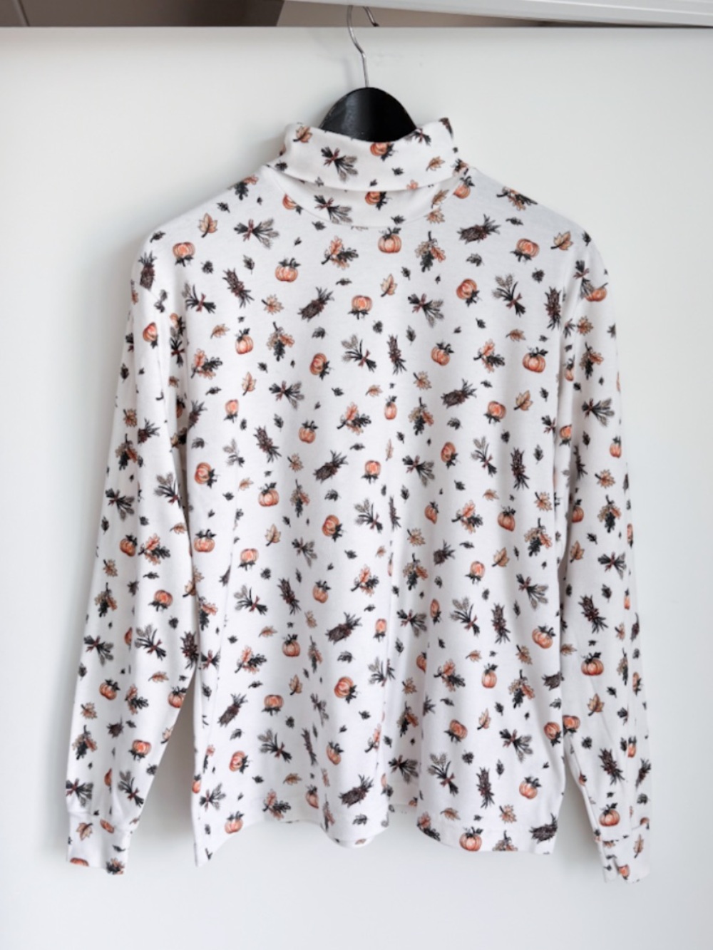 Vtg Northern Reflections Pumpkin Harvest Fall Turtleneck S Relaxed Fit